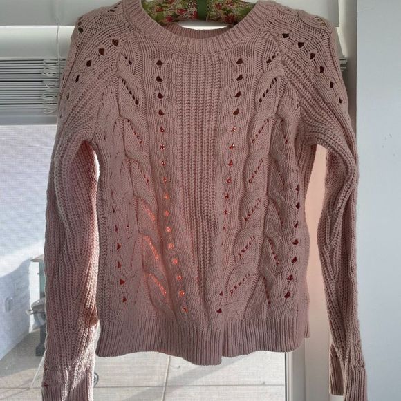Lucky Women's Pink Long Sleeves Crew Neck Sweater US Size - Extra Small - Picture 14 of 16